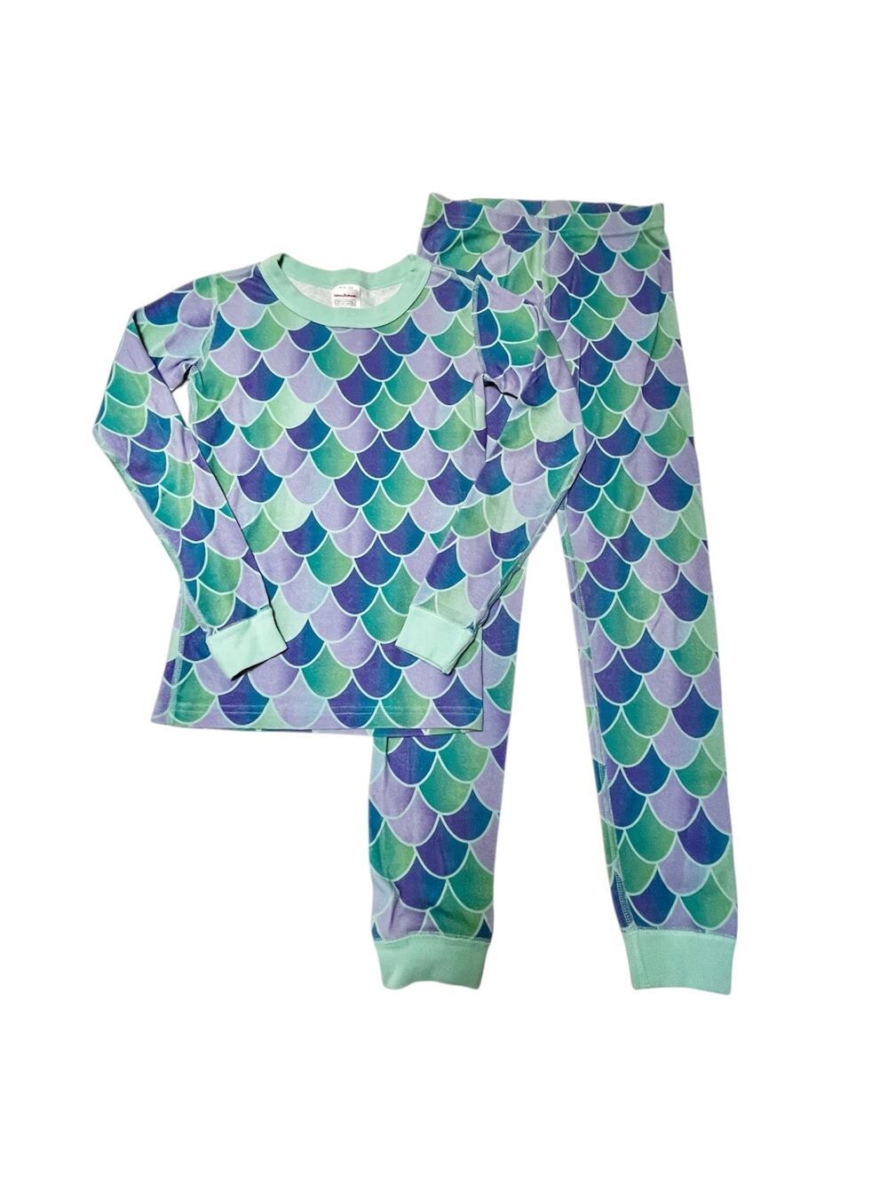 Hanna Andersson Mermaid Scales Organic Costume PJs Size 8